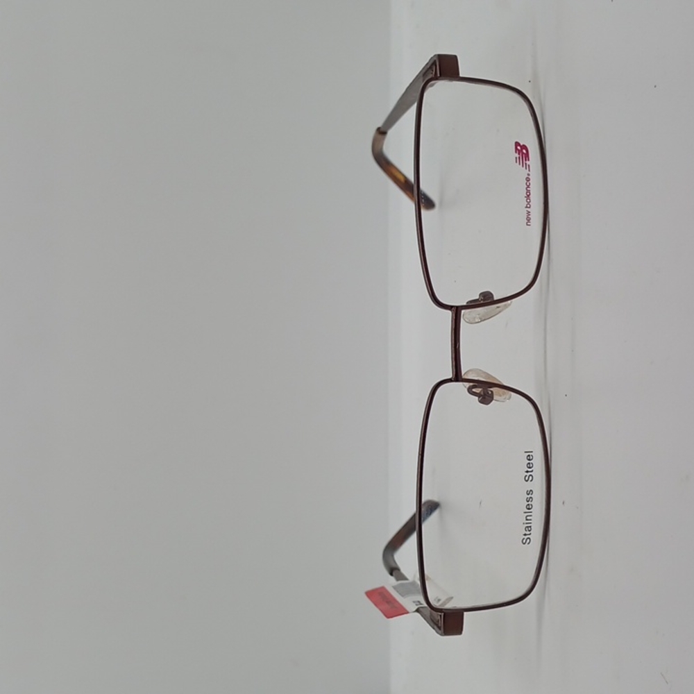 New Balance Brown Stainless Steel Glasses